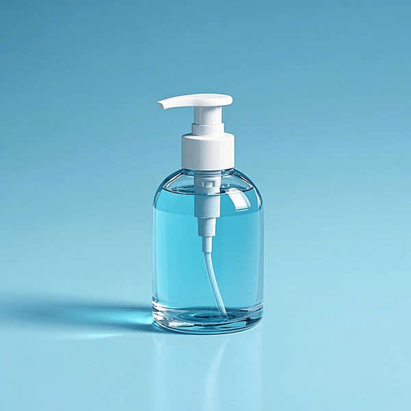 Hand sanitizer glass bottle